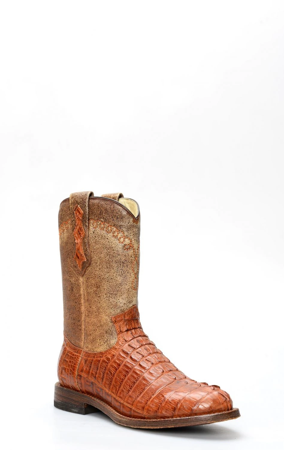 Stivali Texani Cuadra In Pelle Di Coccodrillo Color Miele 4 Stivali Texani Cuadra In Pelle Di Coccodrillo Color Miele - immagine 2