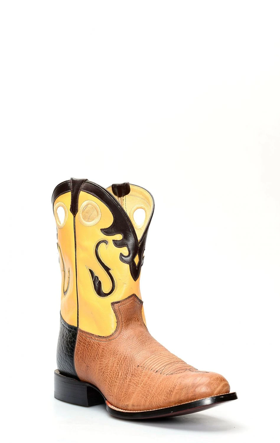 Stivali Texani Jalisco In Pelle Di Bisonte Marrone 4 Stivali Texani Jalisco In Pelle Di Bisonte Marrone - immagine 2