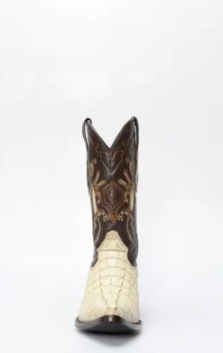 Stivali Texani Cuadra In Pelle Di Coccodrillo Bianco Spazzolato Punta X -Tony Lama Italia 2024 0 21418017 1500