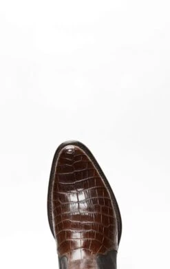 Stivali Cuadra Con Cerniera In Pelle Di Pancia Di Coccodrillo Marrone -Tony Lama Italia 2024 0 290463c2 1500