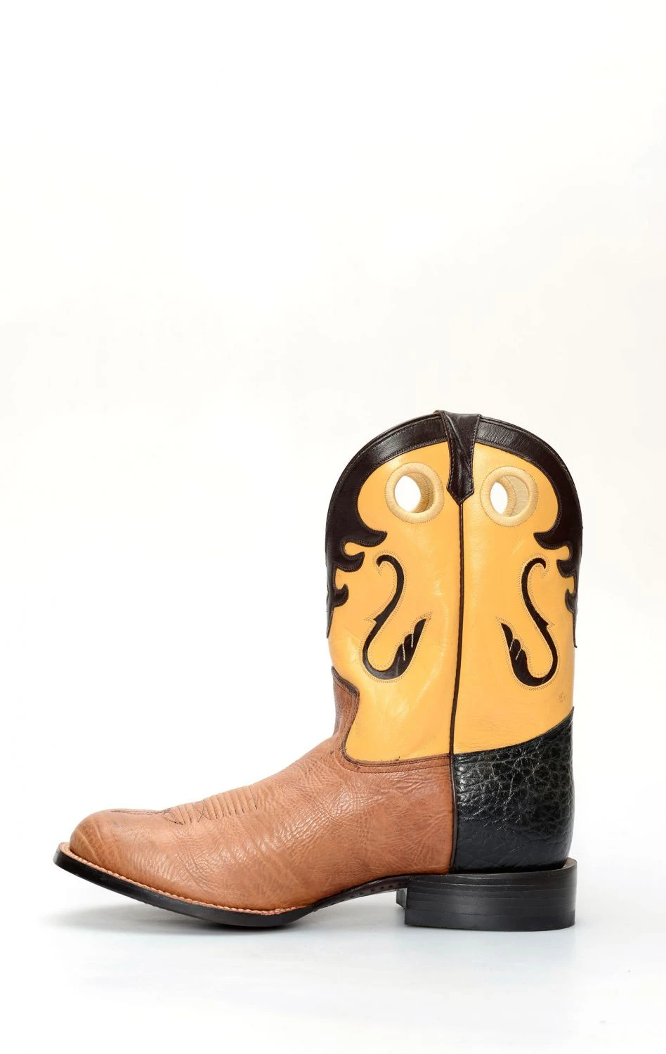 Stivali Texani Jalisco In Pelle Di Bisonte Marrone 6 Stivali Texani Jalisco In Pelle Di Bisonte Marrone - immagine 4