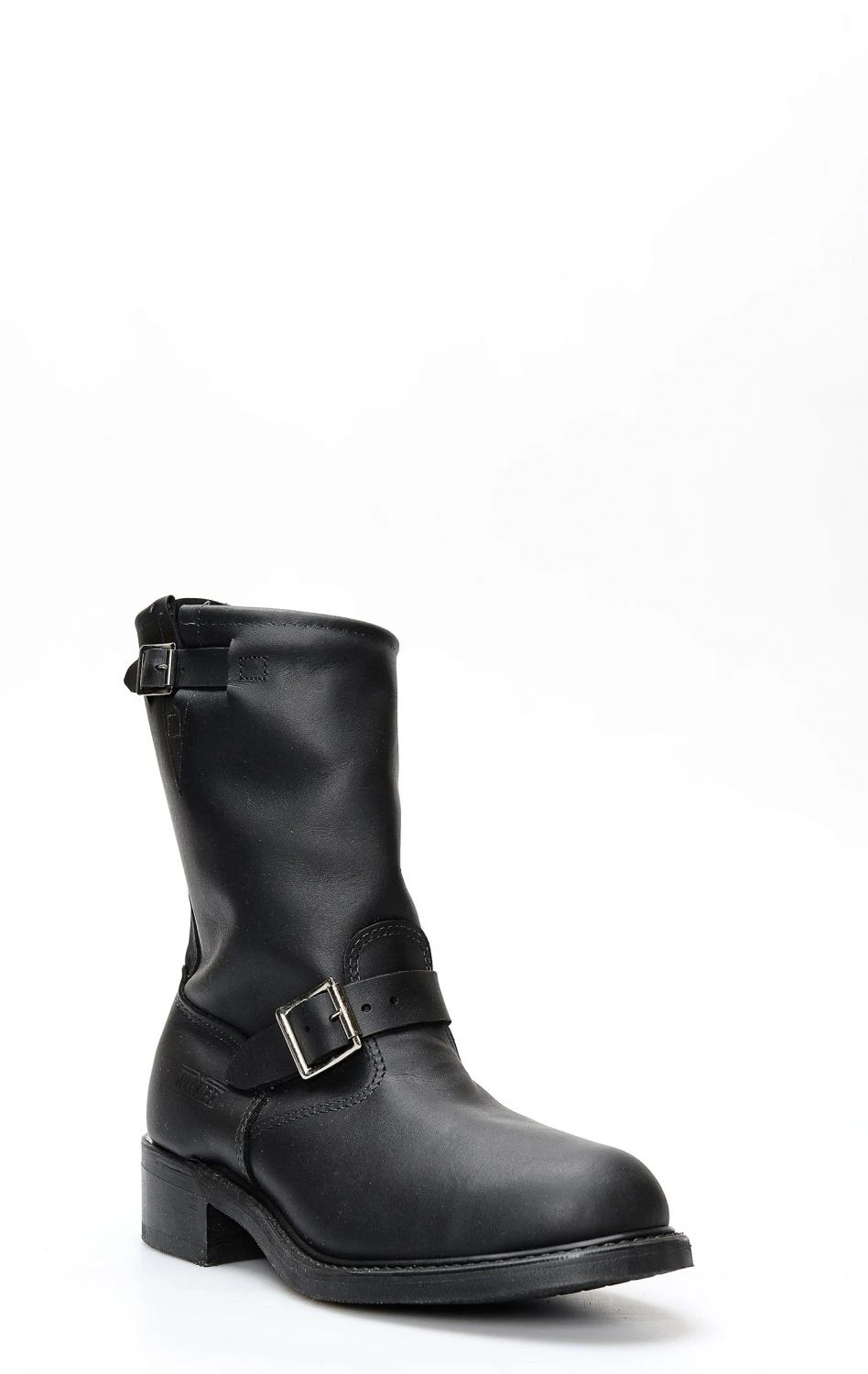 Stivali Stivali Walker In Pelle Ingrassata Nera Con Punta In Acciaio 4 Stivali Stivali Walker In Pelle Ingrassata Nera Con Punta In Acciaio - immagine 2