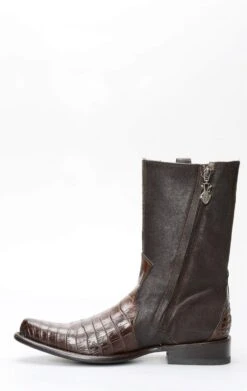 Stivali Cuadra Con Cerniera In Pelle Di Pancia Di Coccodrillo Marrone -Tony Lama Italia 2024 0 3d684e88 1500