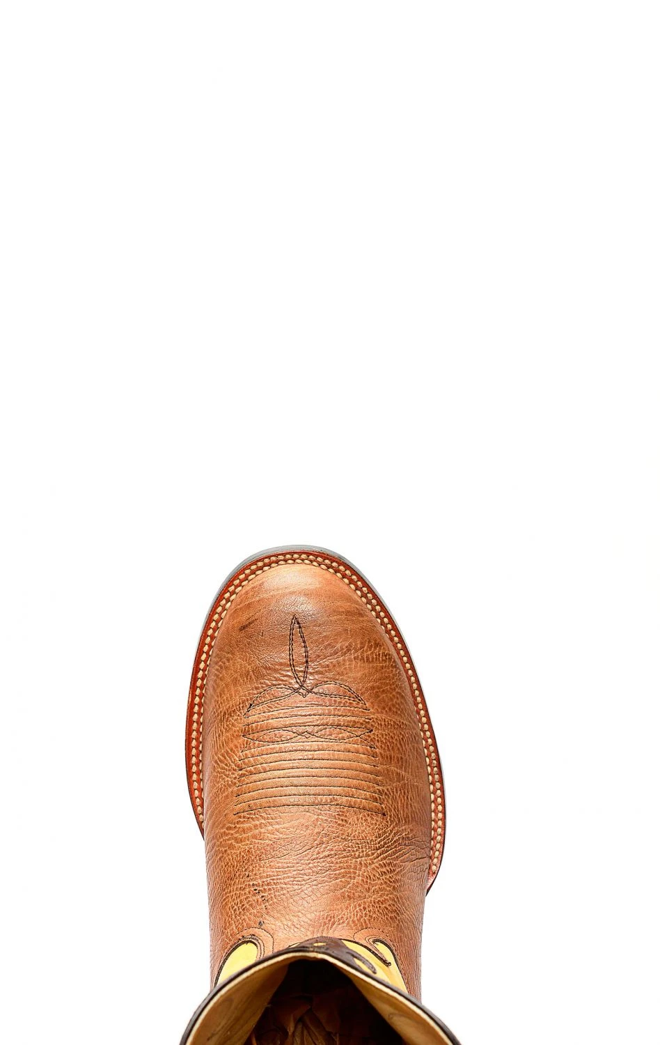 Stivali Texani Jalisco In Pelle Di Bisonte Marrone 9 Stivali Texani Jalisco In Pelle Di Bisonte Marrone - immagine 7