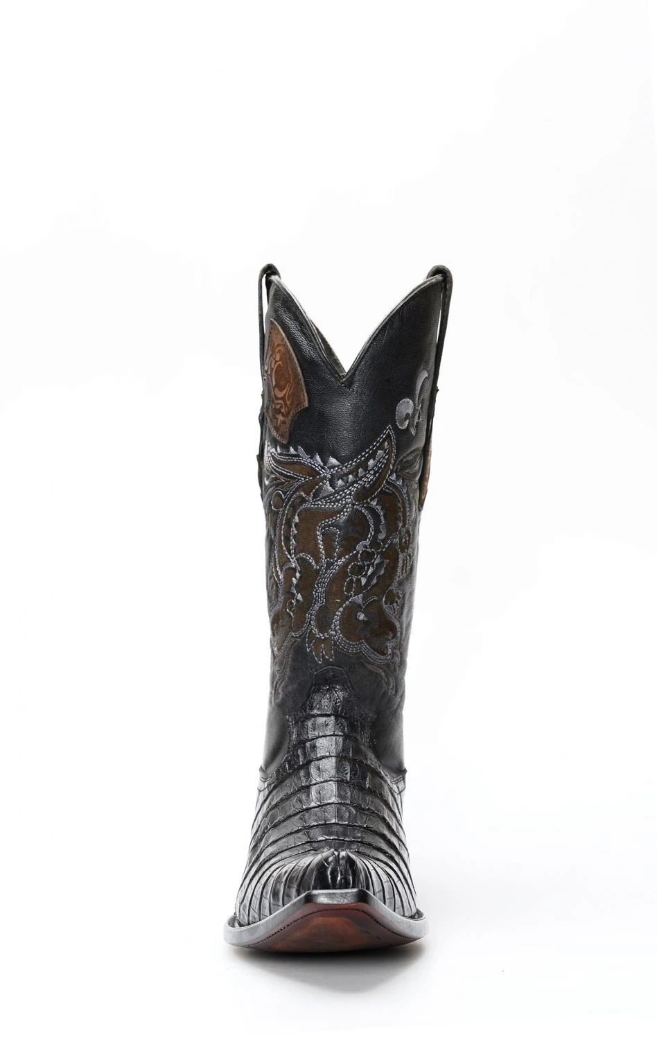 Stivali Cuadra Uomo In Coccodrillo Nero Con Punta Classica 5 Stivali Cuadra Uomo In Coccodrillo Nero Con Punta Classica - immagine 3