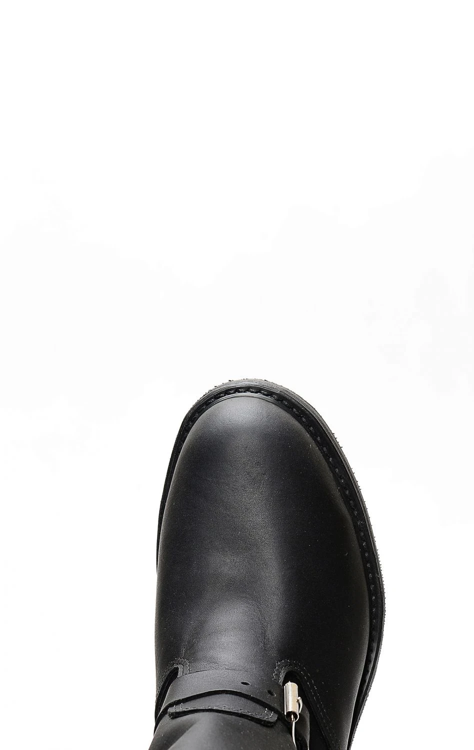 Stivali Stivali Walker In Pelle Ingrassata Nera Con Punta In Acciaio 9 Stivali Stivali Walker In Pelle Ingrassata Nera Con Punta In Acciaio - immagine 7