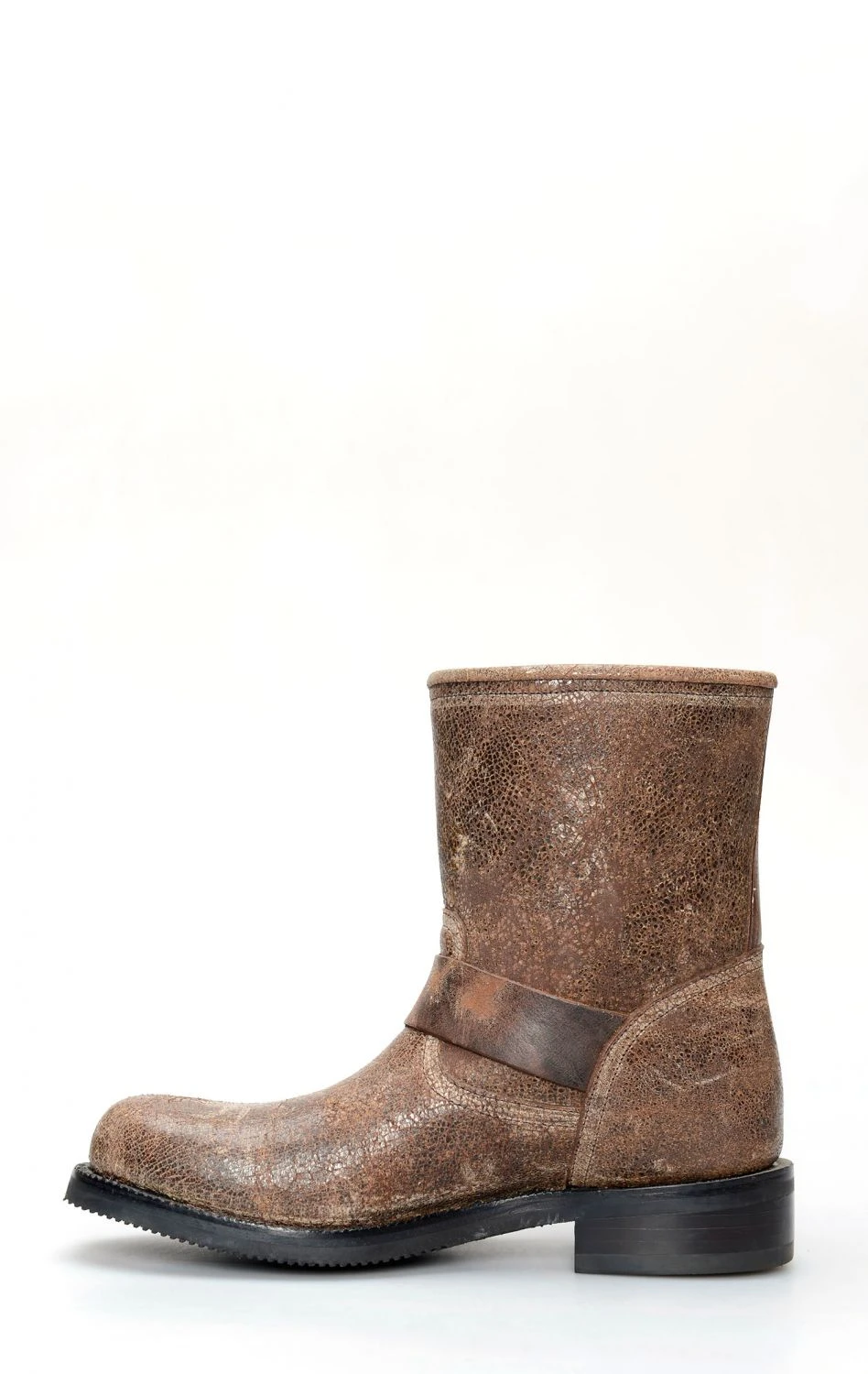 Stivali Jalisco Biker In Pelle Invecchiata Marrone Scuro 6 Stivali Jalisco Biker In Pelle Invecchiata Marrone Scuro - immagine 4