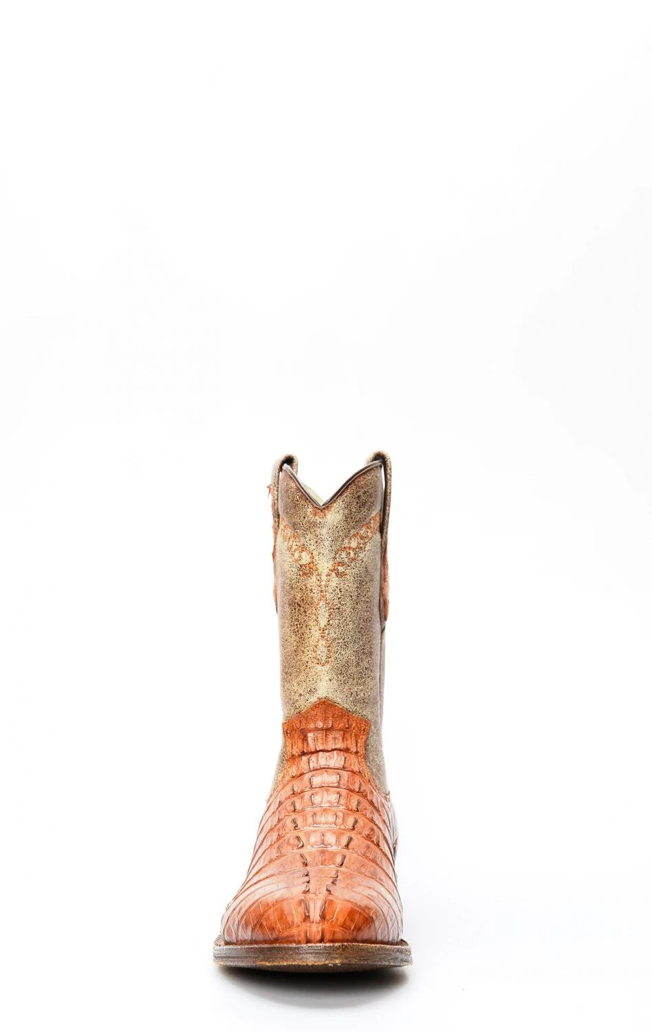 Stivali Texani Cuadra In Pelle Di Coccodrillo Color Miele 5 Stivali Texani Cuadra In Pelle Di Coccodrillo Color Miele - immagine 3