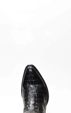 Stivali Texani Cuadra Uomo In Coccodrillo Nero E Punta Attenuata -Tony Lama Italia 2024 0 65547753 1500