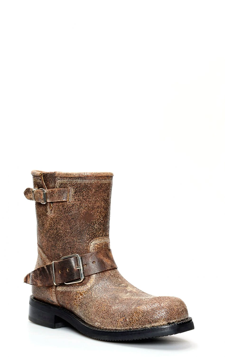 Stivali Jalisco Biker In Pelle Invecchiata Marrone Scuro 4 Stivali Jalisco Biker In Pelle Invecchiata Marrone Scuro - immagine 2