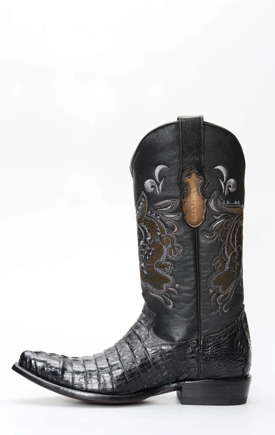 Stivali Cuadra Uomo In Coccodrillo Nero Con Punta Classica 6 Stivali Cuadra Uomo In Coccodrillo Nero Con Punta Classica - immagine 4