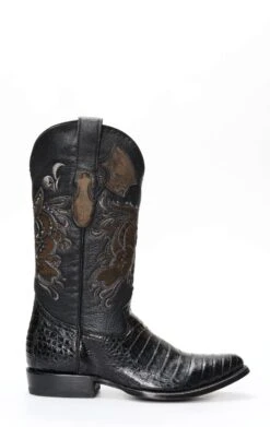Stivali Texani Cuadra In Coccodrillo Nero