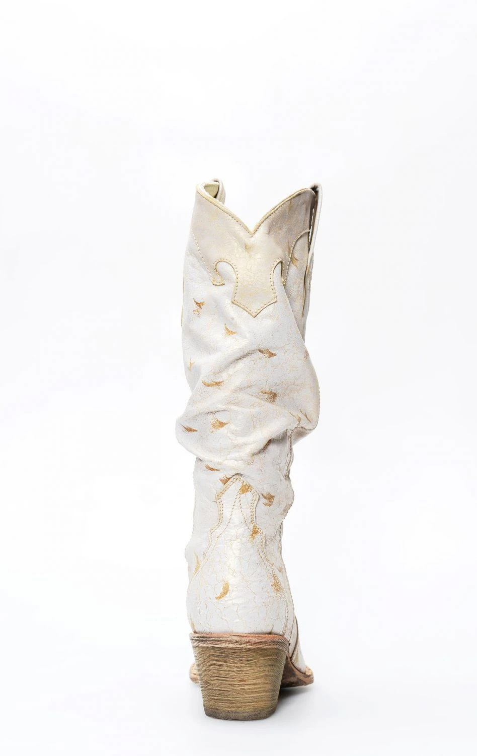 Stivali Texani Frida By Cuadra Bianco Invecchiato Con Pieghe Sul Gambale 7 Stivali Texani Frida By Cuadra Bianco Invecchiato Con Pieghe Sul Gambale - immagine 5