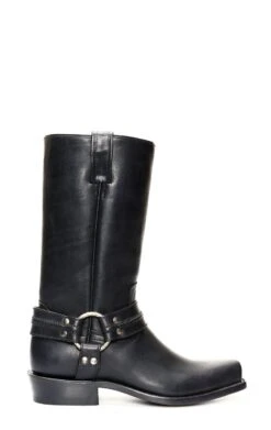 Stivali Jalisco Biker Nero Punta Squadrata Fine