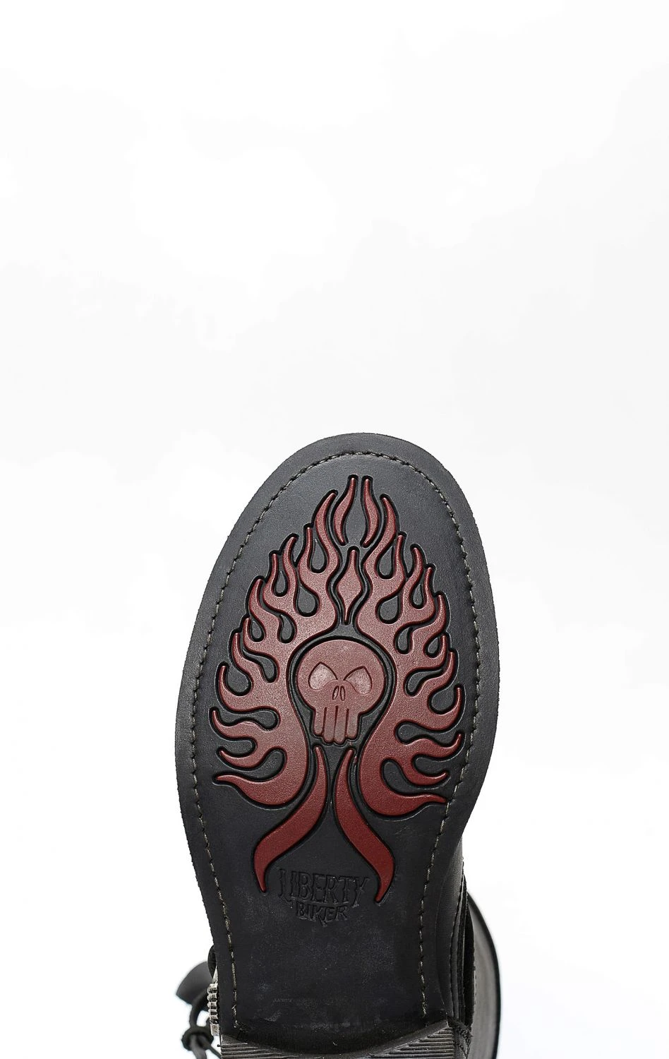 Stivali Liberty Black In Pelle Nera Con Inserto Del Logo E Conchos 8 Stivali Liberty Black In Pelle Nera Con Inserto Del Logo E Conchos - immagine 6